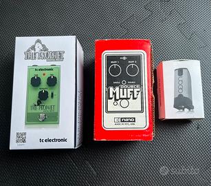 Pedali Chitarra Fuzz Delay e Sustainer stile E-bow