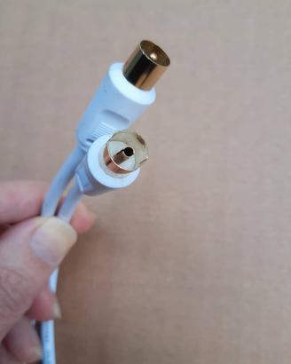 Cavi coassiali per antenna TV e due omaggi 