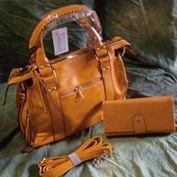 borsa larga colore giallo