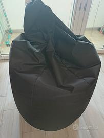 Pouf poltrona nero 