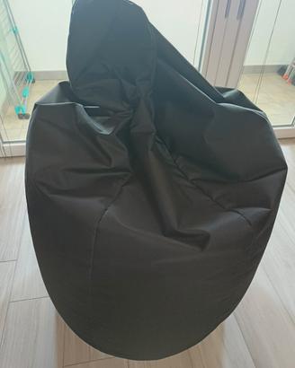 Pouf poltrona nero 