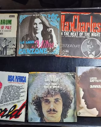 COLLEZIONE DISCHI 33 45 GIRI VINILE 60/70 Firenze