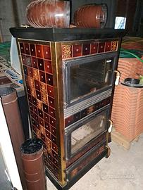 stufa a legna con forno