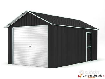 Prefabbricato box cantiere 360x610 21.9mq nero