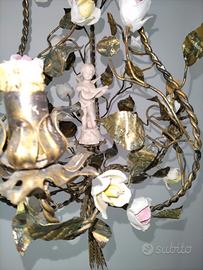 Lampadario antico Liberty '900 originale