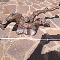 candelabro in legno 