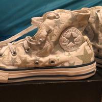 Scarpe Converse White Silver n. 33