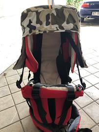 Zaino porta bimbo con tasca porta oggetti 