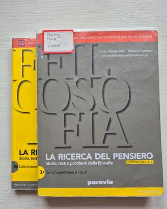La ricercą del pensiero 3a e 3b (Pearson editore)