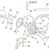 Ingranaggio pompa olio Aprilia RS250 AP8600206