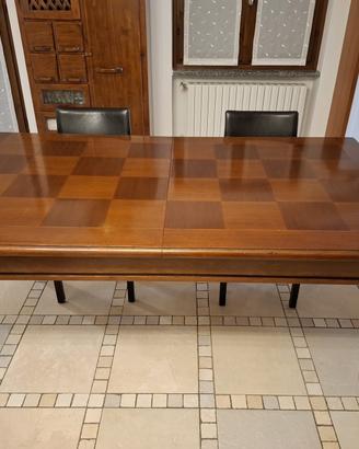 Tavolo artigianale allungabile in legno