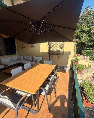 Ombrellone con Led e pannello solare