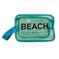 Borsa da spiaggia impermeabile azzurra