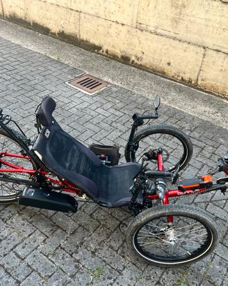 Trike reclinato bent, mod.  ICE Sprint 26