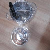 pentola 2 cestelli acciaio inox