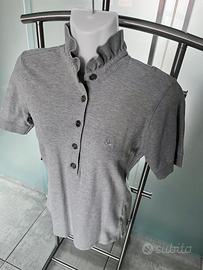 Polo donna grigia Tg S Burberry