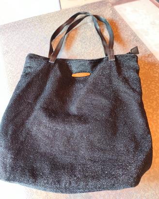 Borsa Pierre Garden Shopper Nera Glitter 