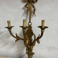 APPLIQUE IN OTTONE FUSO E CESELLATO