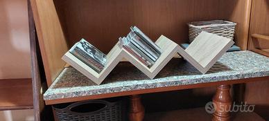 mensola zig zag in legno massiccio