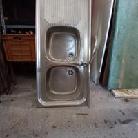 lavandino / lavabo da appoggio in acciaio 