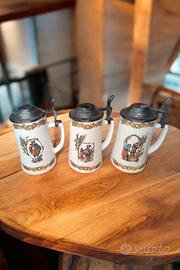 Boccali da birra in ceramica da collezione 