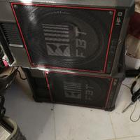 Impianto audio casse e mixer fbt alto