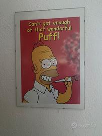 Poster incorniciato simpson homer