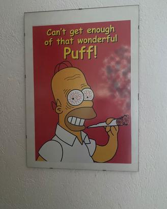 Poster incorniciato simpson homer