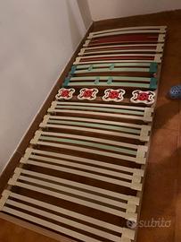 Rete con doghe regolabili