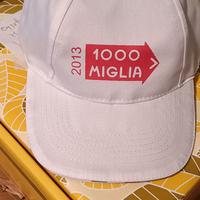 Cappellino di tela bianco Mille Miglia 
