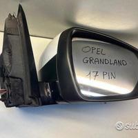 Specchietto retrovisore dx opel grandland x 17 pin