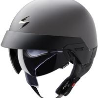 CASCO JET MOTO SCORPION EXO 100 NERO VINTAGE RETRO