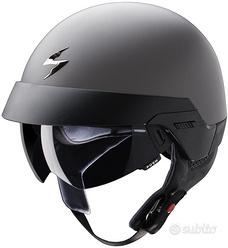 CASCO JET MOTO SCORPION EXO 100 NERO VINTAGE RETRO