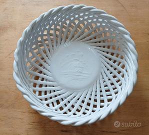 MULINO BIANCO CESTINO ROTONDO INTRECCIATO CERAMICA