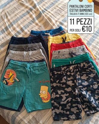 pantaloni corti bambino