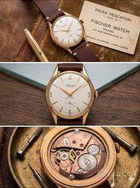 rarissimo Fischer watch "solo testa"  anni '50