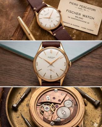 rarissimo Fischer watch "solo testa"  anni '50
