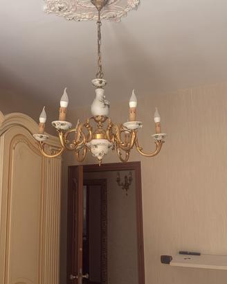 Lampadario 5 Luci Stile Classico
