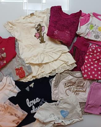 abbigliamento bambina taglia 18/24 mesi