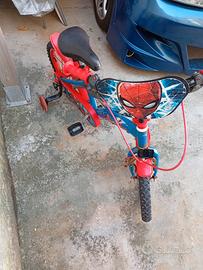 o 2 biciclette spiderman da bambino