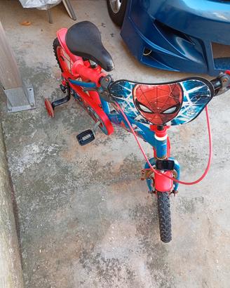 o 2 biciclette spiderman da bambino