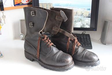 Scarponi ex militari anni 50 numero 42 usati, suol