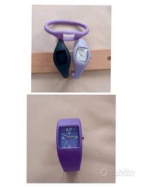 Lotto 2 orologi in silicone 