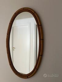 Specchio grande bambù