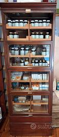 Mobile Espositore Vintage legno vetrine ribalta 