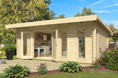 CASETTA DI LEGNO BARBADOS7 590x480x234h