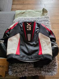 Giacca Moto Pelle CLOVER X3 - Taglia 52 - Come Nu