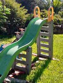 Scivolo da gardino più dondolo basculante
