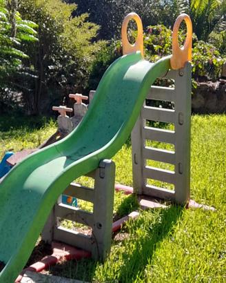 Scivolo da gardino più dondolo basculante