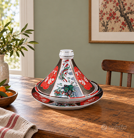 Grande tajine Taous Imari Cina vintage 40 cm